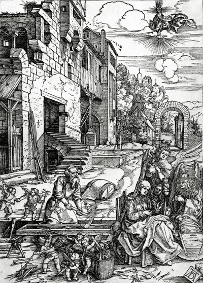 The Rest on the Flight to Egypt, A Szűz élete sorozatból alkotó: Albrecht Dürer