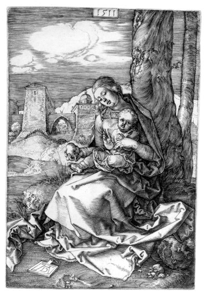 Szűz és gyermek a körtével alkotó: Albrecht Dürer