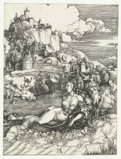 Amymone elrablása a tengeri szörny által alkotó: Albrecht Dürer or Duerer