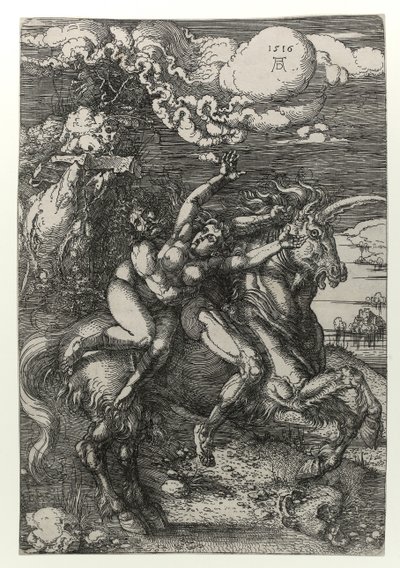 Az egyszarvú elrablása alkotó: Albrecht Dürer