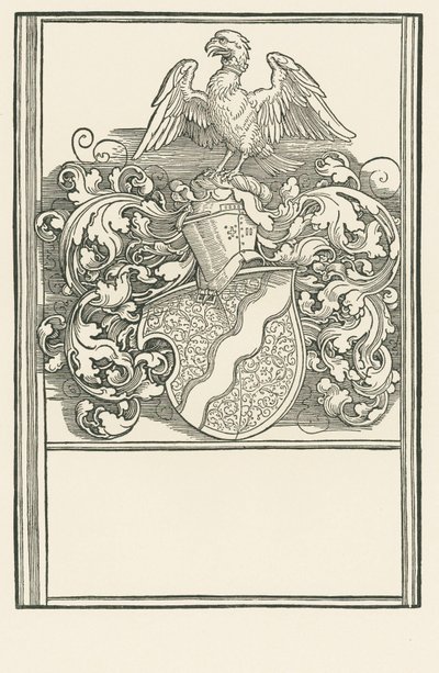Michael Behaim címere, 1518-20 körül (fametszet) alkotó: Albrecht Dürer or Duerer