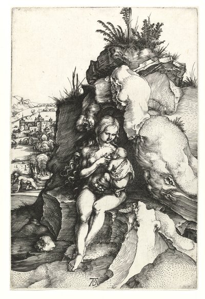 Aranyszájú Szent János bűnbánata, 1496 alkotó: Albrecht Dürer