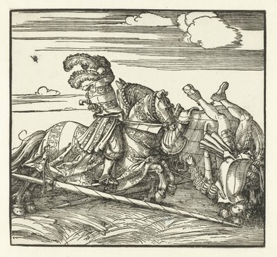 Két lovas harcol lóháton alkotó: Albrecht Dürer or Duerer