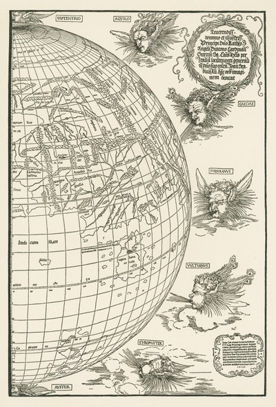 Johannes Stabius világtérképe alkotó: Albrecht Dürer or Duerer
