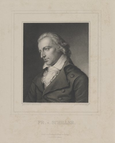 Friedrich von Schiller portréja 1759-1805, c. 1840 alkotó: Albrecht Fürchtegott Schultheiss