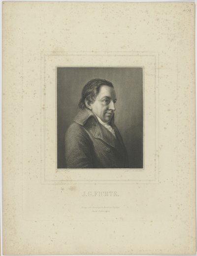 Johann Gottlieb Fichte portréja 1762-1814. alkotó: Albrecht Fürchtegott Schultheiss
