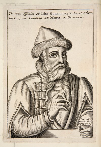 John Guttemberg, pub. 1683-as metszet. alkotó: Albrecht Mentz