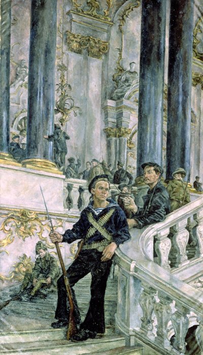 A Téli Palota elfoglalása, 1917. november 7. alkotó: Aleksandr Aleksandrovich Osmerkin