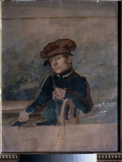 Önarckép. Alekszandr Alekszandrojevics Ivanov (1806-1858) munkája, olaj, papír alkotó: Aleksandr Andreevich Ivanov