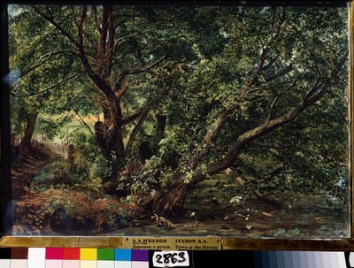 ""A folyó fái"" Alekszandr Ivanov (1806-1858) festménye 1837 Állami Orosz Múzeum, Szentpétervár alkotó: Aleksandr Andreevich Ivanov