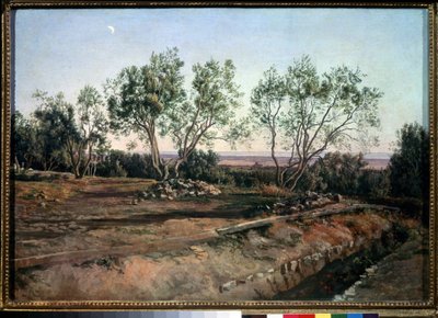"Olajfák az Albano temető közelében" Alekszandr Ivanov (1806-1858) festménye, 1845 Állami Tretyakov Galéria, Moszkva alkotó: Aleksandr Andreevich Ivanov