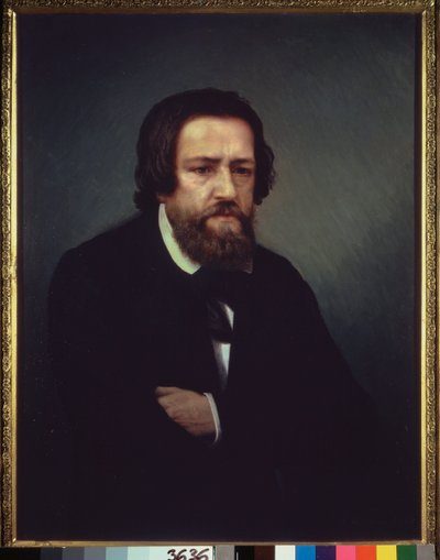 Alekszandr Ivanov művész (1806-1858) portréja. Szergej Petrovics Posztnyikov (1825-1880) festménye, olaj, vászon. 19. századi orosz művészet. Állami Tretyakov Galéria, Moszkva. alkotó: Aleksandr Andreevich Ivanov