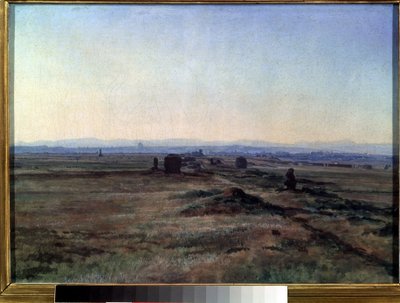 ""Kilátás a Via Appiára (Appian Way) naplementekor"" Alekszandr Ivanov (1806-1858) festménye 1845 Állami Tretyakov Galéria, Moszkva alkotó: Aleksandr Andreevich Ivanov