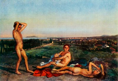 A Nápolyi-öböl tengerpartján, 1830-as évek, 1965. alkotó: Aleksandr Ivanov