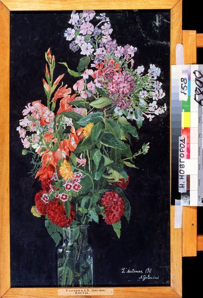 "Virágcsokor" Alekszandr Jakovlevics Golovin (Alexander Golovin) festménye (1863-1930) 1911 Állami Művészeti Múzeum, Nyizsnyij Novgorod alkotó: Aleksandr Jakovlevic Golovin