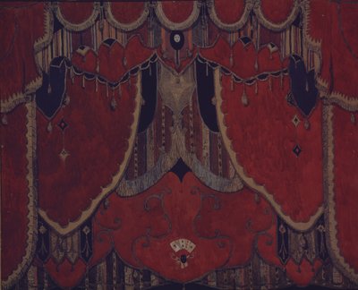 A főfüggöny terve M. Lermontov Az álarcos színdarabhoz, 1917 alkotó: Aleksandr Jakovlevic Golovin