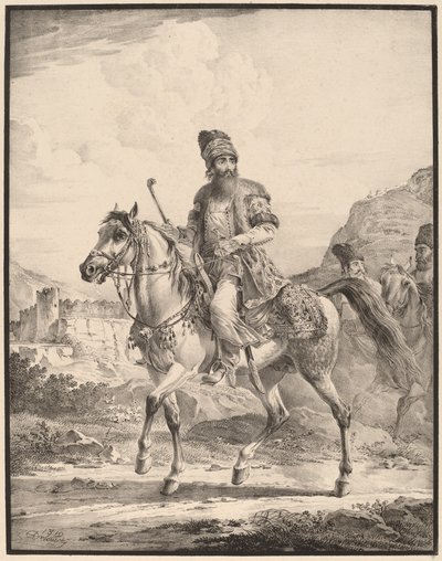 Egy perzsa lóháton alkotó: Aleksandr Osipovich Orlovskii