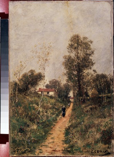 "" Le senier. Ecouen"" Peinture d