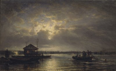 Nyári éjszaka a Néván, 1875 alkotó: Aleksei Petrovich Bogolyubov