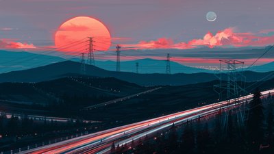 Alkonyati autópálya – Horizont alkotó: Alena Aenami