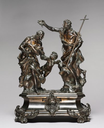 Krisztus keresztsége, tervezett 1645-46, valószínűleg 1650-55 alkotó: Alessandro Algardi