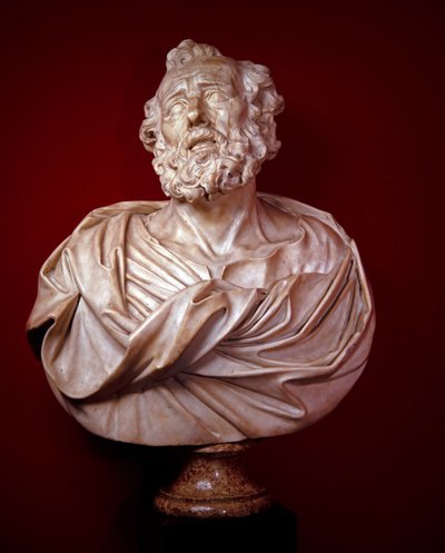Szent Péter és Szent Pál márvány mellszobrai alkotó: Alessandro Algardi
