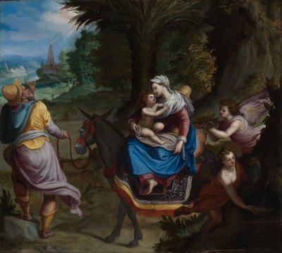 Menekülés Egyiptomba alkotó: Alessandro Allori