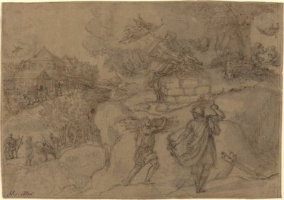 Ábrahám áldozata alkotó: Alessandro Allori