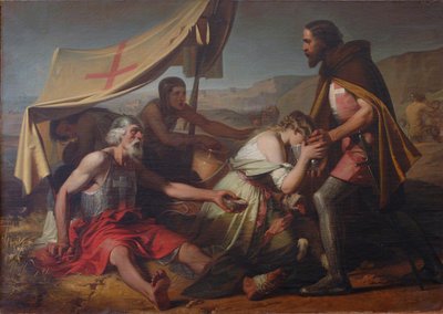 Az első keresztesek által elszenvedett szomjúság, 1852 alkotó: Alessandro Guardassoni