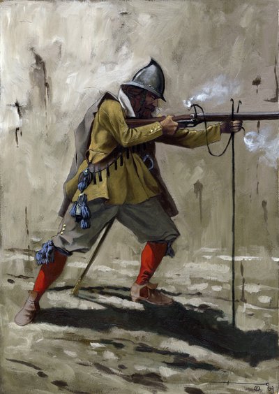 Tercio, a spanyol gyalogság hajója 1534 és 1704 között. Alessandro Lonati rajza alkotó: Alessandro Lonati