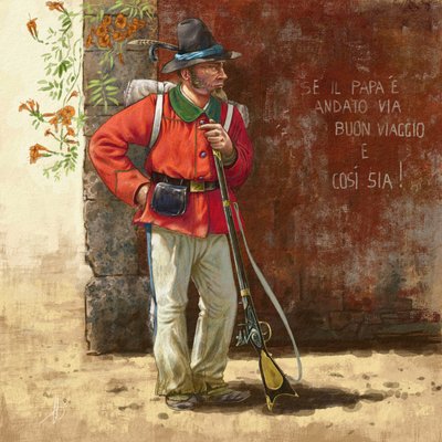 A Római Köztársaság Garibaldiánus önkéntese alkotó: Alessandro Lonati