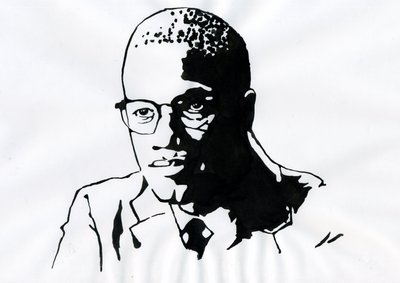 Malcolm X (1925-1965) afro-amerikai aktivista alkotó: Alessandro Lonati