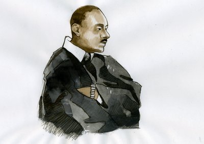 Martin Luther King lelkész (1929-1968) portréja, illusztráció alkotó: Alessandro Lonati