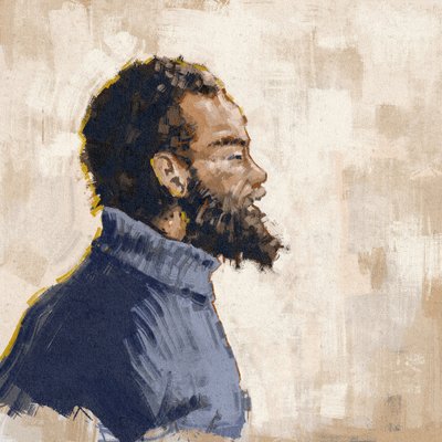 Aktivista, forradalmár, MICHAEL X portréja (illusztráció) alkotó: Alessandro Lonati