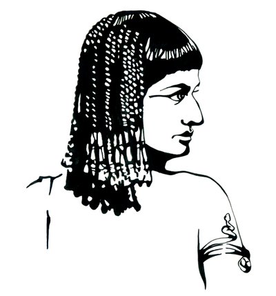 VII. Kleopátra, Thea Philopator (Kr. e. 69-30) egyiptomi királynő portréja alkotó: Alessandro Lonati