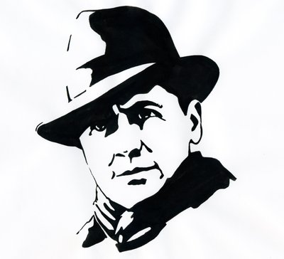 A prefet és ellenálló francia Jean Moulin (1899-1943) portréja alkotó: Alessandro Lonati