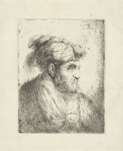 Férfi turbánnal alkotó: Alessandro Longhi