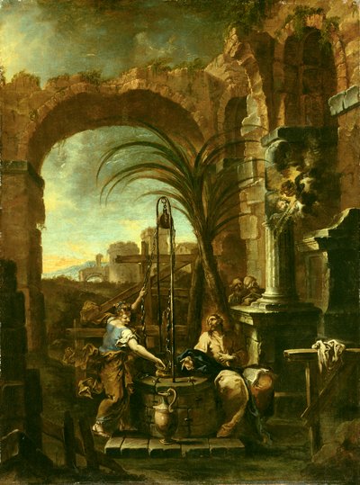 Krisztus és a szamaritánus asszony, 1705-10 alkotó: Alessandro Magnasco