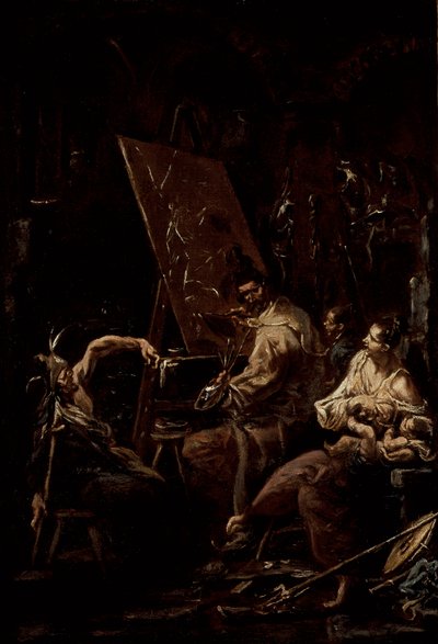 A művész műterme alkotó: Alessandro Magnasco