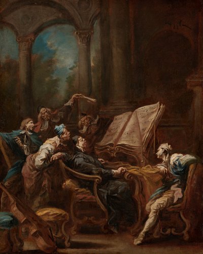 A kórusénekesek alkotó: Alessandro Magnasco