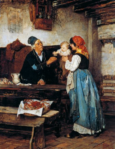 Nagyapa felajánlása alkotó: Alessandro Milesi