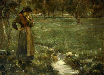 The Whispering Brook (olaj, vászon) alkotó: Alessandro Milesi