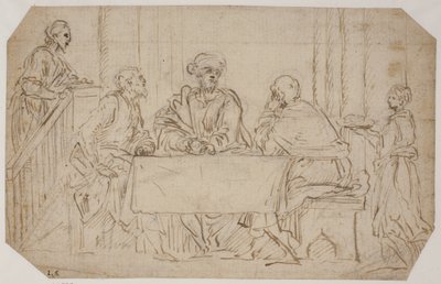 Vacsora Emmausban alkotó: Alessandro Moretto