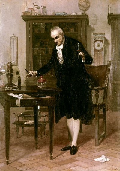 Volta a laboratóriumában alkotó: Alessandro Rinaldi