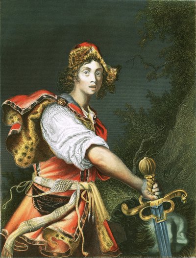 Dávid Góliát fejével alkotó: Alessandro Turchi