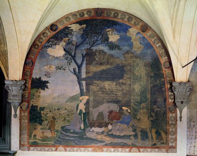 Születés, 1460-62 alkotó: Alesso Baldovinetti