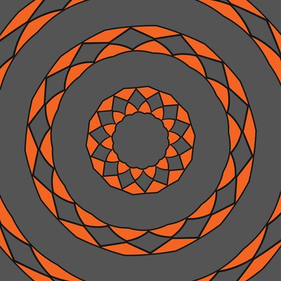 arabeszk #32,2019, (vegyes technika) alkotó: Alex Caminker