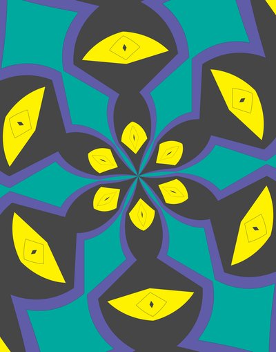 arabeszk #4,2019, (vegyes technika) alkotó: Alex Caminker