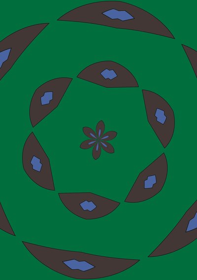 arabeszk #8,2019, (vegyes technika) alkotó: Alex Caminker