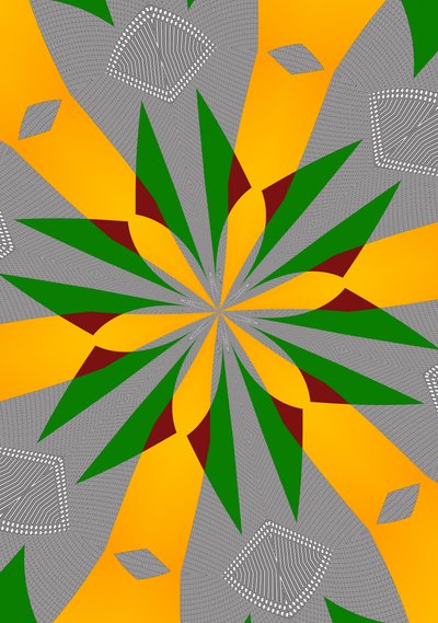 díszek #104,(vegyes technika) alkotó: Alex Caminker
